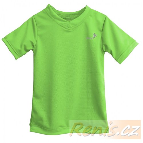 Dětské funkční tričko - BARVA TRIČKA: Růžová, BARVA LEMŮ: Světle šedá