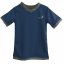 Pánské funkční tričko - BARVA TRIČKA: Temně modrá, BARVA LEMŮ: Tmavě šedá