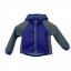 Dětské softshellová bunda jarní - BARVA BUNDY: Modrá, BARVA BUNDY (rukávy / boky): Tmavě Šedá