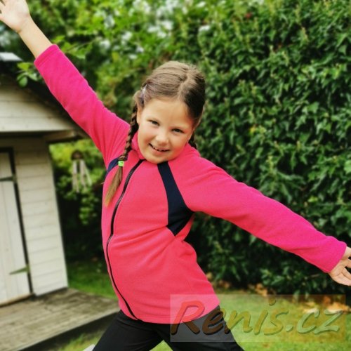 Dětská fleecová mikina - BARVA MIKINY: Růžová