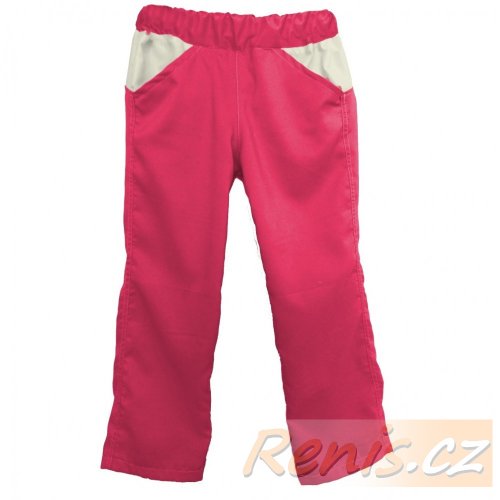 Dětské kalhoty letní mikropeach - BARVA MIKROPEACH: Růžová
