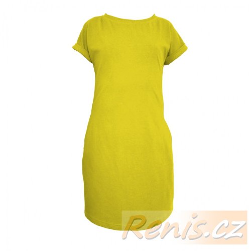 Dívčí šaty - BARVA ŠATŮ: Žlutá