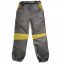 Dětské softshellové kalhoty jarní - BARVA KALHOT: Černá, BARVA PRVKŮ: Žlutá