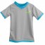 Dámské funkční tričko - BARVA TRIČKA: Světle šedá, BARVA LEMŮ: Temně modrá