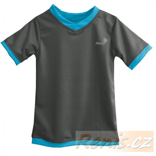 Dětské funkční tričko - BARVA TRIČKA: Limeta, BARVA LEMŮ: Tmavě šedá