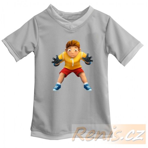 Dětské funkční tričko s potiskem - POTISK: Brankář