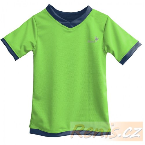 Dětské funkční tričko - BARVA TRIČKA: Tyrkys, BARVA LEMŮ: Růžová