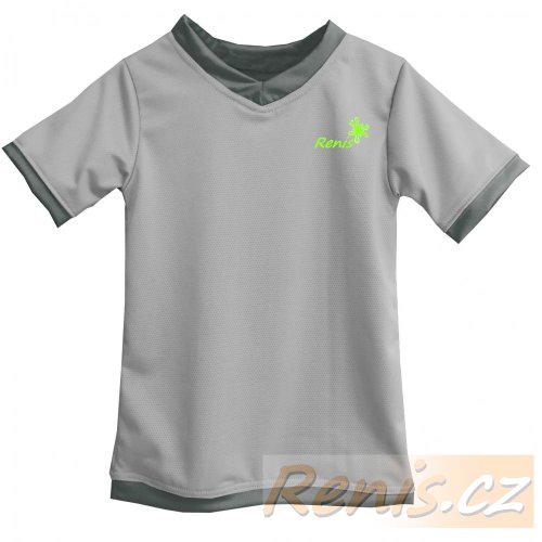 Pánské funkční tričko - BARVA TRIČKA: Světle šedá, BARVA LEMŮ: Limeta