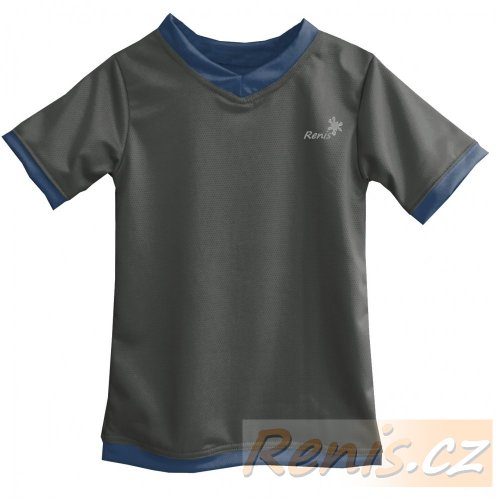Dětské funkční tričko - BARVA TRIČKA: Limeta, BARVA LEMŮ: Růžová