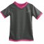 Dámské funkční tričko - BARVA TRIČKA: Růžová, BARVA LEMŮ: Temně modrá