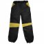 Dětské softshellové kalhoty jarní - BARVA KALHOT: Černá, BARVA PRVKŮ: Limeta