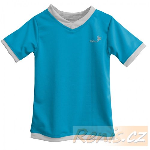 Dětské funkční tričko - BARVA TRIČKA: Temně modrá, BARVA LEMŮ: Limeta