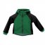 Dětské softshellová bunda jarní - BARVA BUNDY: Tyrkys, BARVA BUNDY (rukávy / boky): Černá