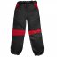 Dětské softshellové kalhoty jarní - BARVA KALHOT: Černá, BARVA PRVKŮ: Růžová