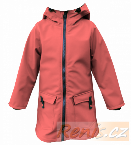Dětský softshellový kabát - BARVA KABÁTU: Růžová