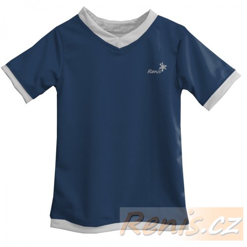 Dětské funkční tričko - BARVA TRIČKA: Limeta, BARVA LEMŮ: Temně modrá